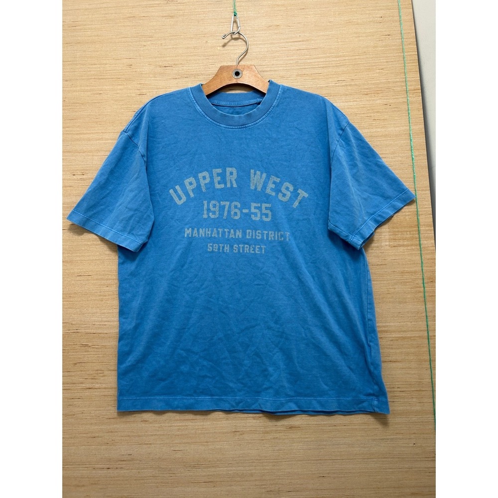 Cotton On Upper West Manhattan District Blue Boxy Graphic Tee XS